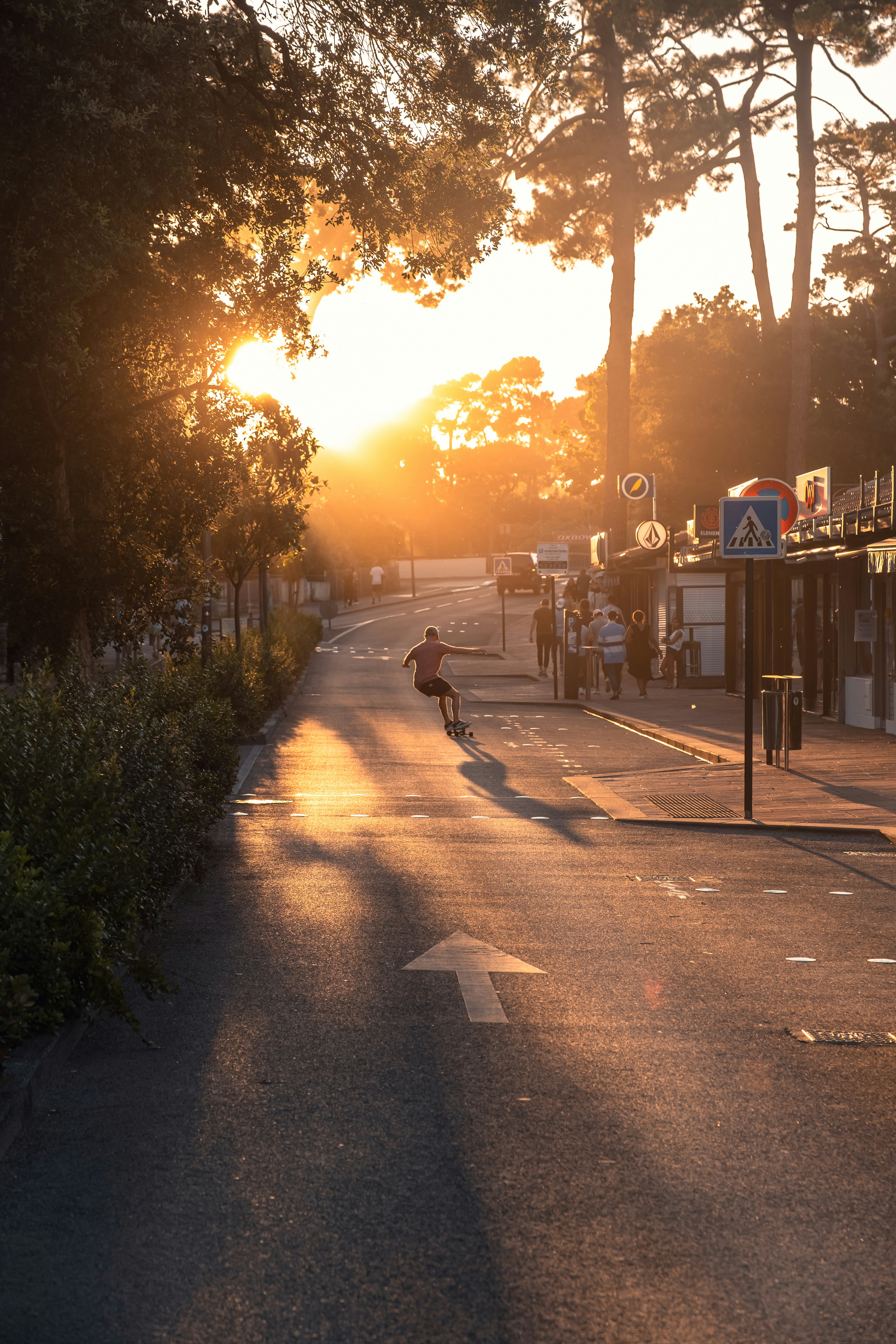Hossegor au coucher de soleil